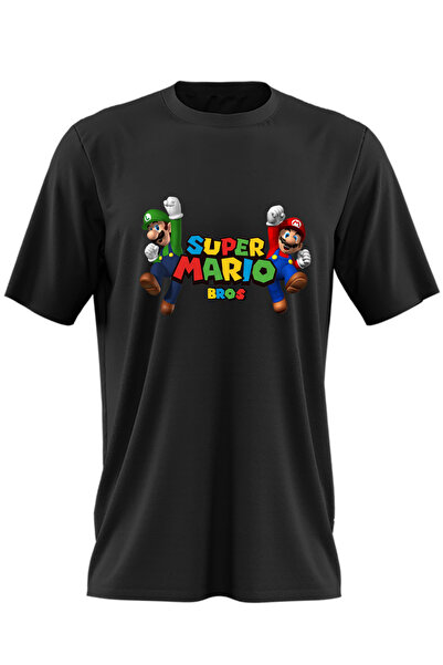 OEM Ανδρικό T-shirt Super Mario Bros Luigi Jump VIP