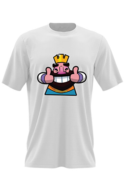 OEM Мъжка тениска Happy King Clash Royale Clans