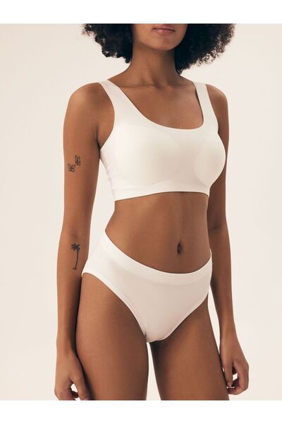 Henderson Women's High Waist Panties 2-Pack Classic Briefs Ribbed Soft Polyamide Comfortable | Bait