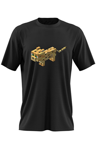 OEM Ανδρικό T-Shirt Minecraft Ocelot Mob
