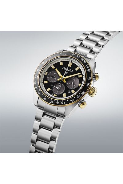 Seiko Ssc941 Time Watch Guaranteed Tachymeter Solar Mechanism Sapphire Anti-Scratch Glass 10 Atm Water Resistant