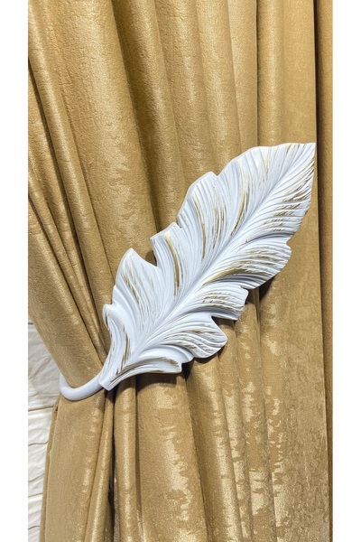 Helezoni Curtain Rail Curtain Accessory Polyester Casting Premium Lever Curtain Holder 1Pcs