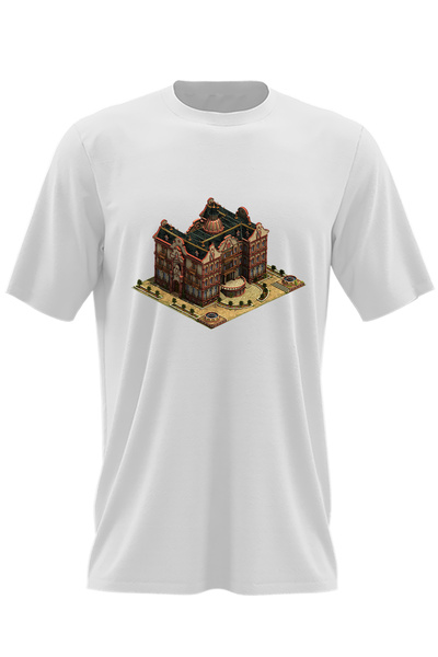 OEM Ανδρικό T-shirt Age of Empires England Manor Castle Industrial Revolution
