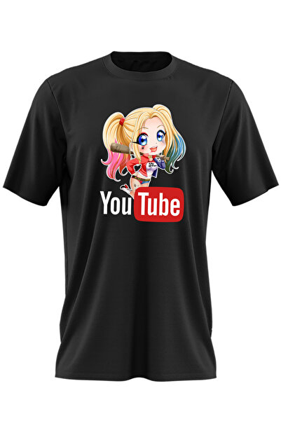 OEM Ανδρικό T-shirt Joker Harley Quinn Youtube Youtuber