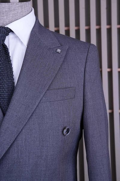 CASABA Men's Double Breasted Suit 7302