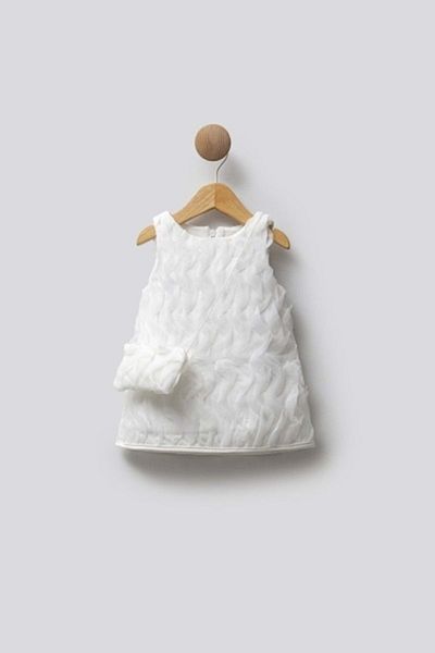 WECAN EXCLUSİVE Wave Dress White