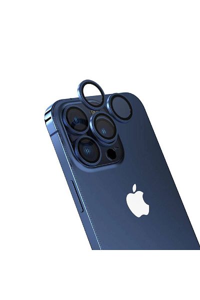 xemu واقي كاميرا CL-15 متوافق مع iPhone 15 Pro Max بدون بصمة الإصبع ومضاد للارتجاع -