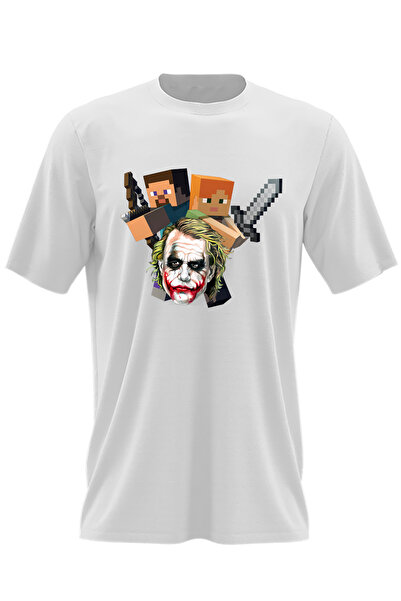 OEM Tricou barbati Joker Minecraft Gamer Steve Alex