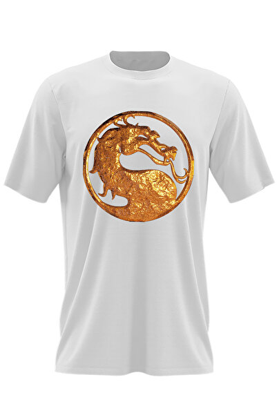 OEM Мъжка тениска Mortal Kombat Emblem Master Dragon Gold