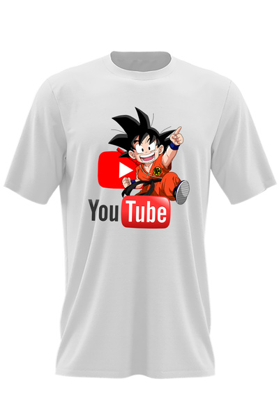 OEM Ανδρικό T-shirt Son Goku Youtube Anime Manga Youtuber Dragon Ball Z