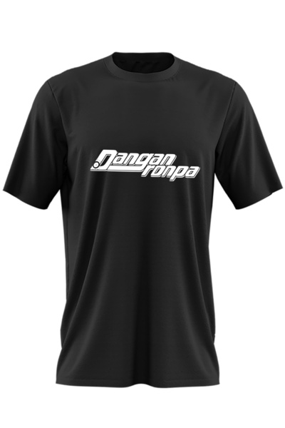 OEM Ανδρικό T-shirt Danganronpa Logo Game Dark Anime