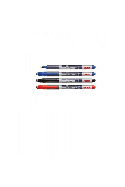 Herlitz Diggy Liquid Ink Roller Pen, 0.5mm Tip, Color Blue, Display Box of 24 Pieces