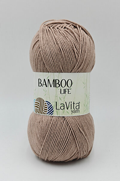 LaVita Yarn خيط حياكة يدوي من بامبو لايف 50% بامبو 50% أكريليك 100 جرام (7017...