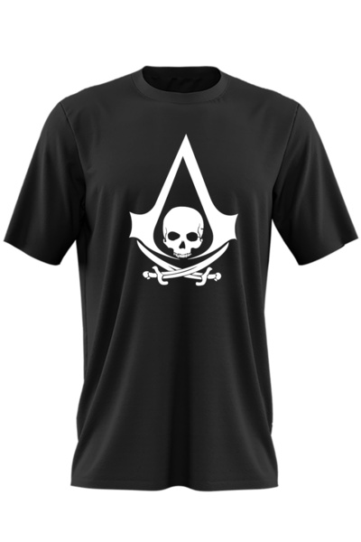 OEM Tricou barbati Black Flag Assassin's Creed Logo Emblem