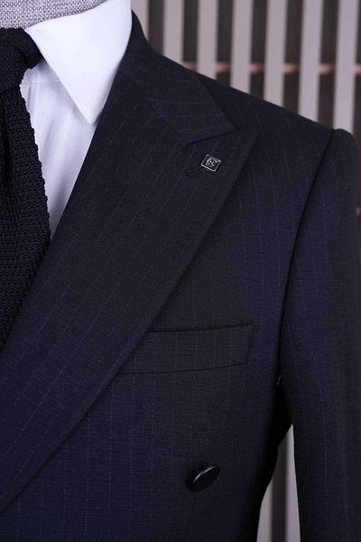 CASABA Men's Double Breasted Suit 7318