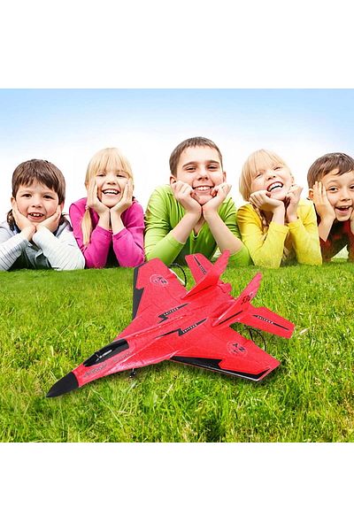 Saharaz Remote Controlled Aircraft, Easy to Fly Remote Controlled Glider,Adults, And Children (Red)