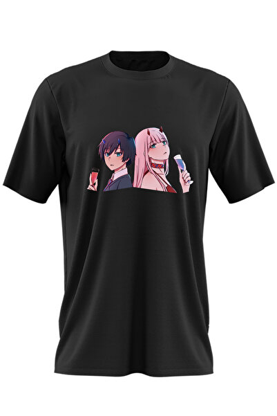 OEM Tricou barbati Darling in the FranXX Hiro Zero Two Anime