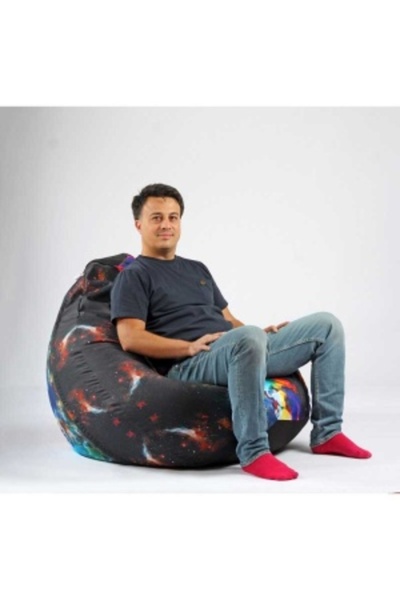 Pufrelax Fotoliu Nirvana Gigant, Material Impermeabil - Lagoon Nebula