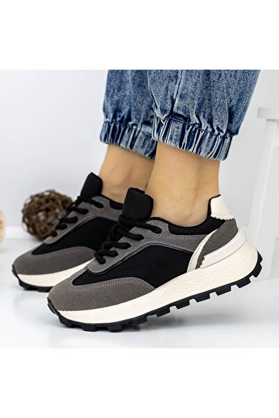 mei Pantofi Sport Dama 3WL157 Negru-Gri