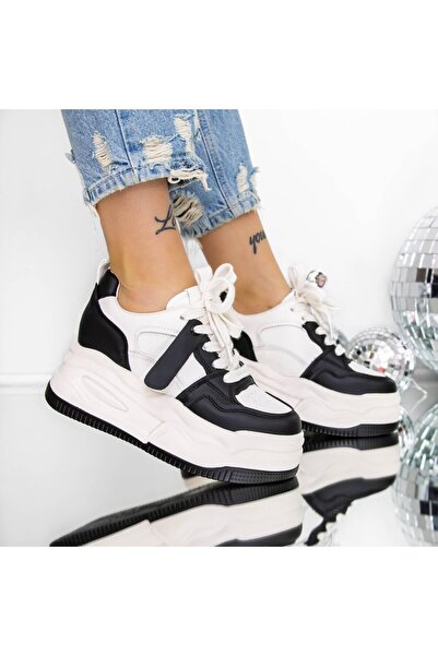 mei Pantofi Sport dama cu Platforma 3SJN63 Negru