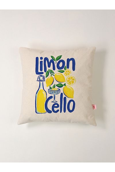 Galia Tasarım Μαξιλαροθήκη λινό Limoncello 45x45 εκ