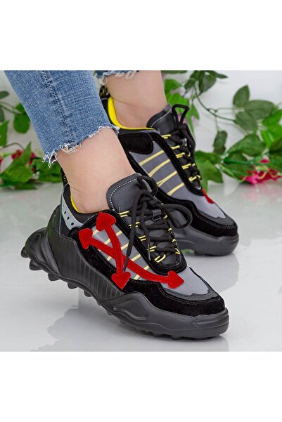 mei Pantofi Sport Dama cu Platforma 196 PSDP Black