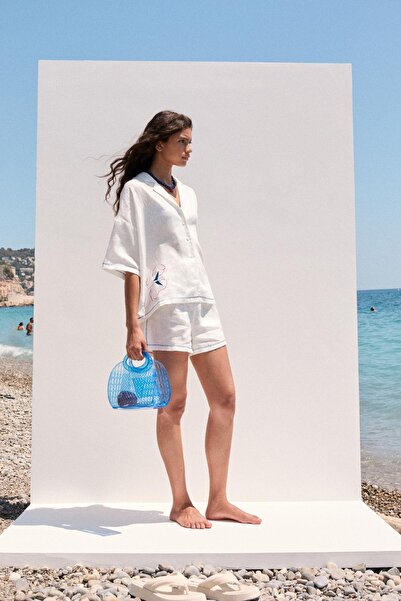 Pull & Bear Henri Matisse %100 keten gömlek
