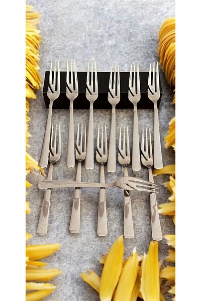 LeesHome 12Pcs Luxury Special Design Pasta Food Fork (Stainless Steel)18/10 25Years Warranty