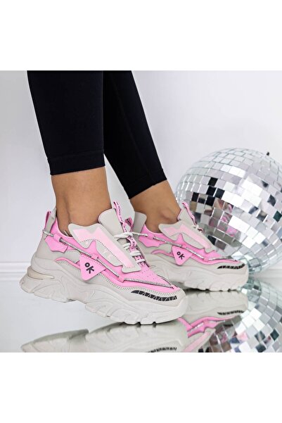 mei Дамски маратонки 3WL180 Розови