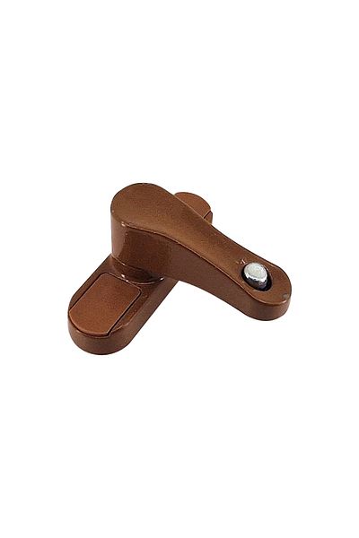 flores Window handle with self-locking and button, BMX3749, brown
