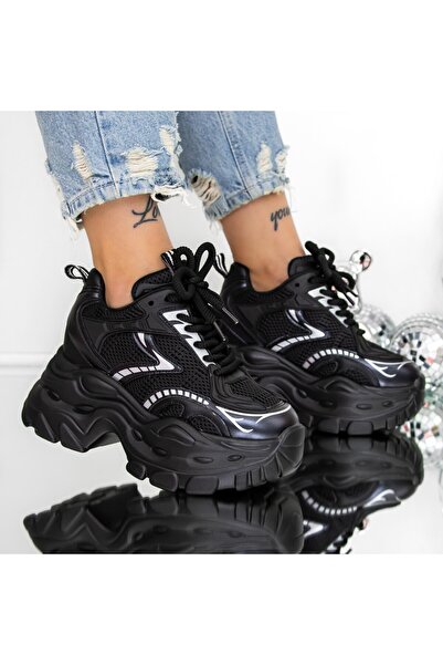 mei Pantofi Sport dama cu Platforma 3SJN60 Negru