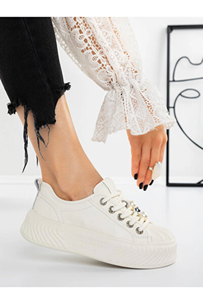 mei Pantofi Sport Dama cu Platforma 2096 Alb