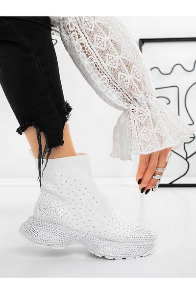 mei Sneakers Dama 3AL95 Alb