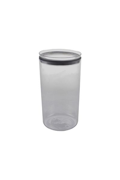 gogiva Food box, plastic, transparent, cylindrical, tall, versatile, for storing spices and food, 1.15L