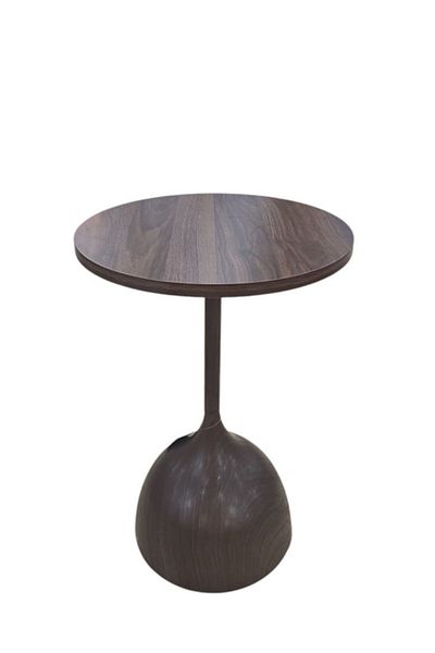Generic Mini Round Coffee Table for Sofa or Bedside, Side Table for Living Room, Bedroom 40x40x55cm