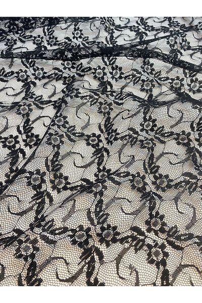 Yiğit Kumaş Black Lace Fabric