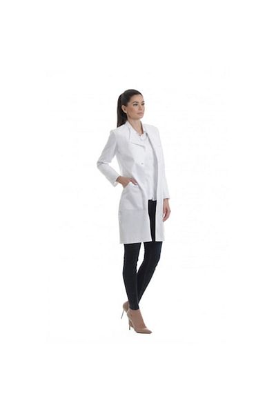 Carré Medical Uniforms Women's Medical Coat 01 Carré XS White