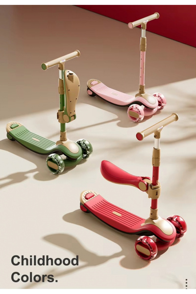 Nichiduta Nichiduta foldable scooter for children, with music and light-up PU wheels, removable seat, gh