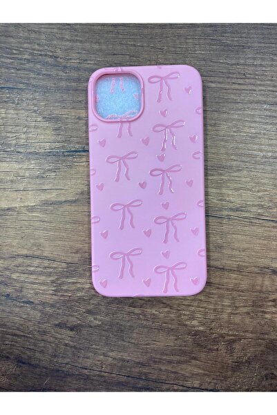 Newon حافظة هاتف من السيليكون الفاخر لهاتف آيفون 15 مطبوعة بشريط/فيونكة من ال...