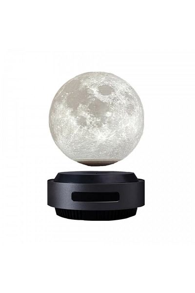 OEM Lampa decorativa, Luna 3 D, cu levitatie automata, 14 cm