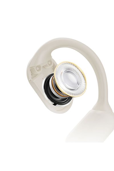 DUDAO Słuchawka biznesowa OWS U4A z mikrofonem do rozmów Bluetooth 5.3 IPX5 - biała