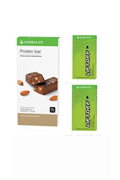 Herbalife LiftOff® Efervesan İçecek Limon Aromalı(2kutu)-Protein Bar Vanilya ...