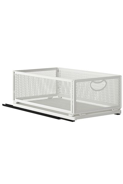 Faria Raft glisant Destello, autoadeziv, 1 nivel, 18kg, 40x24x16cm, metal alb