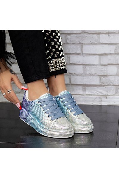 mei Women's Sports Shoes 2XJ85 Light Blue