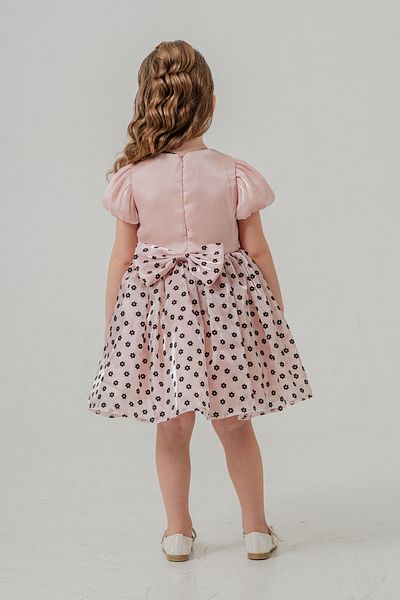 Eray Kids Βραδινό φόρεμα για κορίτσια με κοντομάνικο λουλούδι (3-6 ετών)