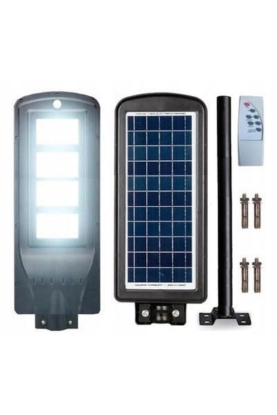 Azaris LAMPĂ STRADALĂ SOLARĂ LED DE EXTERIOR MARE, CU SENZOR PUTERNIC DE 700W