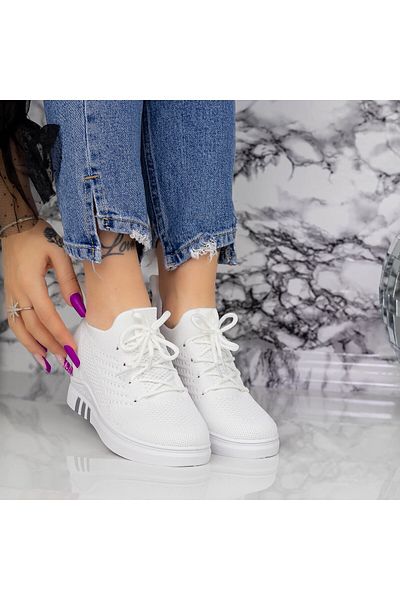 mei Women's Platform Sneakers 2KDN6 White