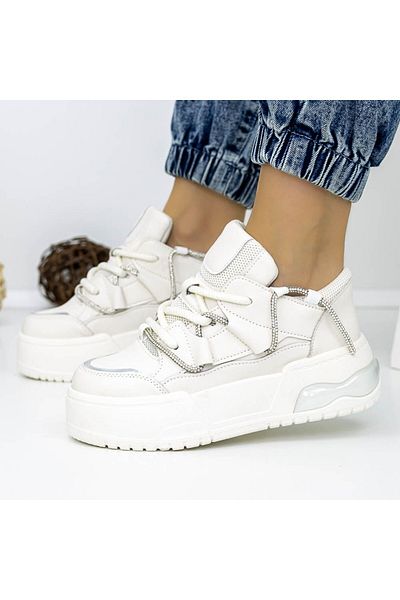 mei Women's Sports Shoes 3WL159 White