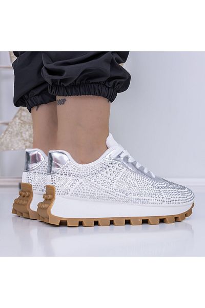 mei Pantofi Sport Dama 3B30 Argintiu