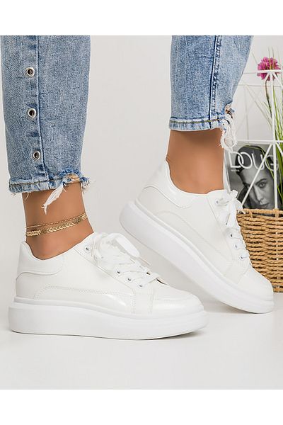 starlike Pantofi casual dama albi A141